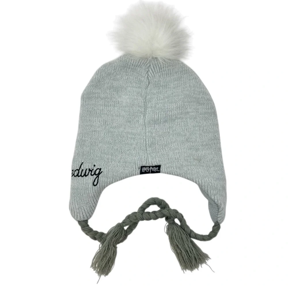 Harry Potter Hedwig Knit Beanie with Pom Pom Unisex One Size Fits Most